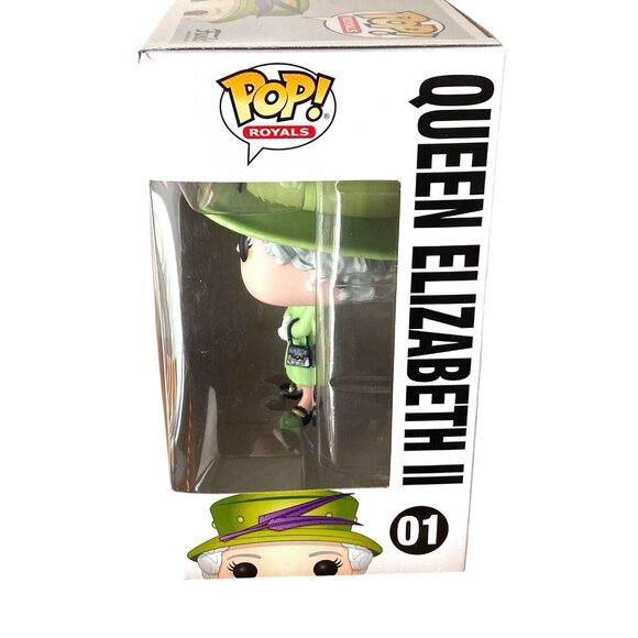 Funko Pop! Royals 01 Queen Elizabeth II Green Dress Vinyl Figure NIB - Picture 4 of 4